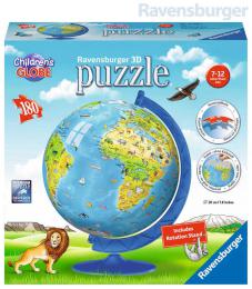 RAVENSBURGER Puzzle 3D Dtsk globus 180 dlk 20cm AJ plast - zvtit obrzek