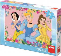 DINO Puzzle Disney Rozkvetl Princezny 48 dlk 26x18cm skldaka v krabici