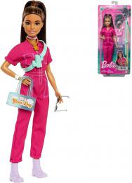 MATTEL BRB Barbie Deluxe panenka v kalhotovm kostmu s fashion doplky - zvtit obrzek