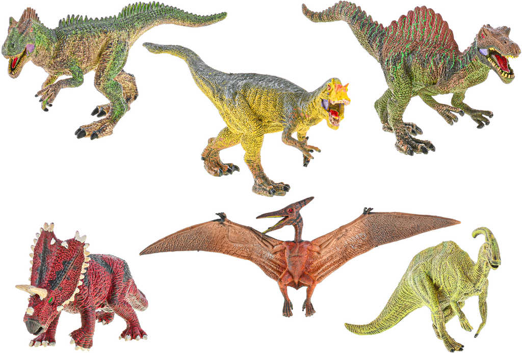 Fotografie Zvířátko dinosaurus 17-20cm realistický vzhled plast 6 druhů