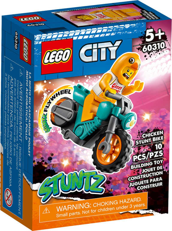 Fotografie LEGO® City 60310 Motorka kaskadéra Kuřete