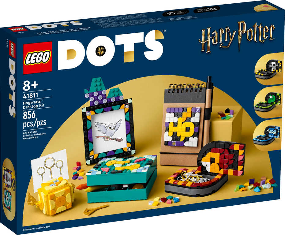 Fotografie LEGO DOTS Bradavice doplňky na stůl (Harry Potter) 41811 STAVEBNICE