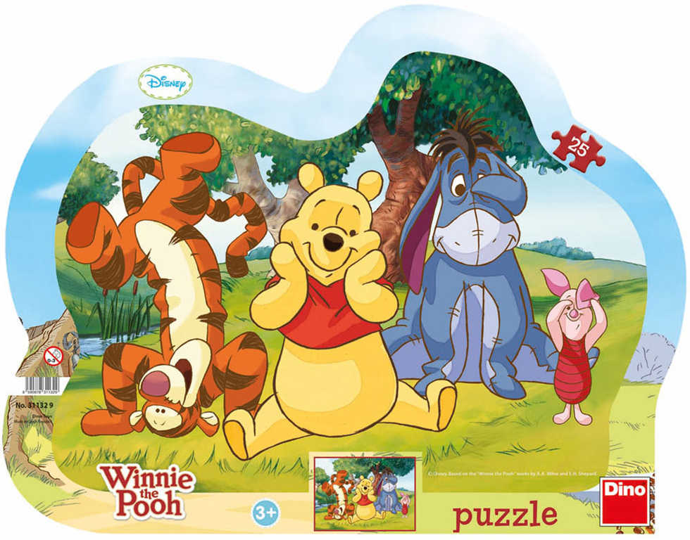 Fotografie Puzzle Schovávaná s medvídkem Pú 25 dílků