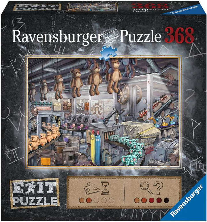 Fotografie RAVENSBURGER - Exit Puzzle: V továrně na hračky 368 dílků Ravensburger