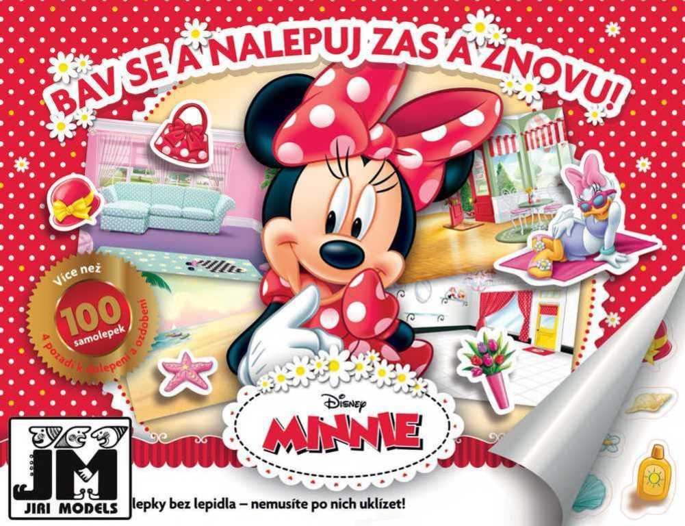 JIRI MODELS Album samolepky Minnie Disney Bav se a nalepuj zas a znovu!