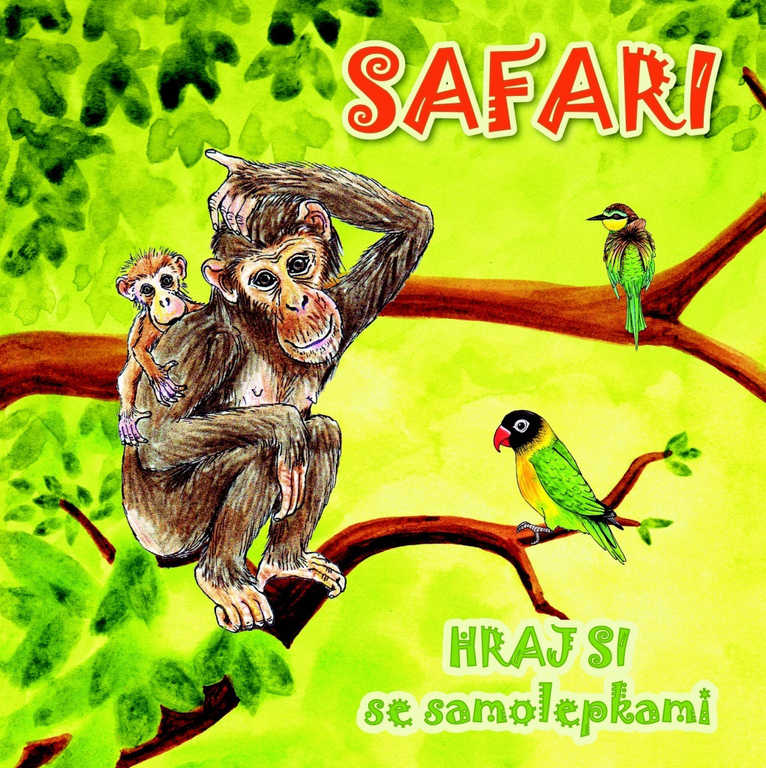 AKIM Hraj si se samolepkami Zvířátka Safari