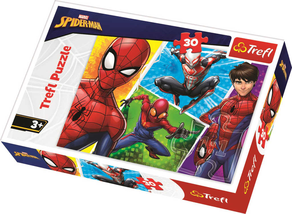 TREFL PUZZLE Spiderman a Miguel Marvel 27x20cm 30 dílků skládačka
