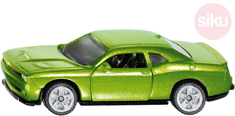 Fotografie SIKU Auto osobní Dodge Challenger SRT Hellcat zelený model kov