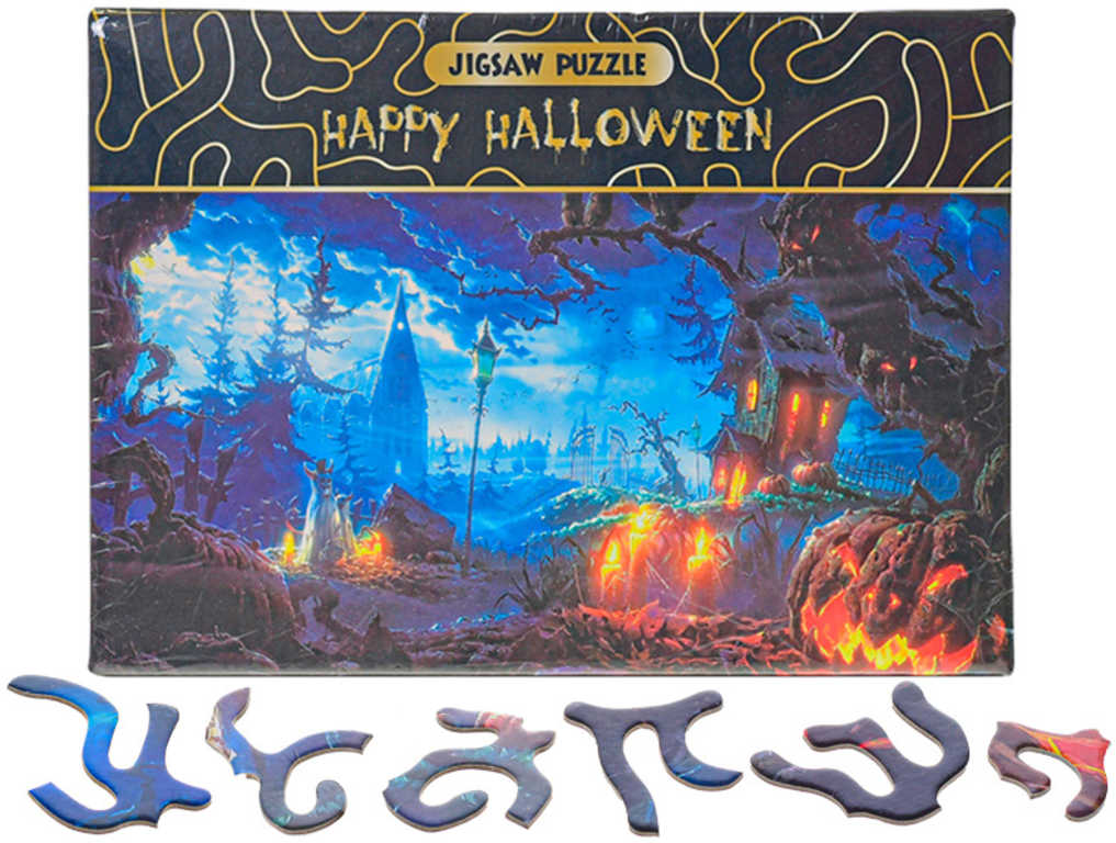 Fotografie PUZZLE Happy Halloween Dýňová zahrada 75x50cm 468 dílků skládačka v krabici