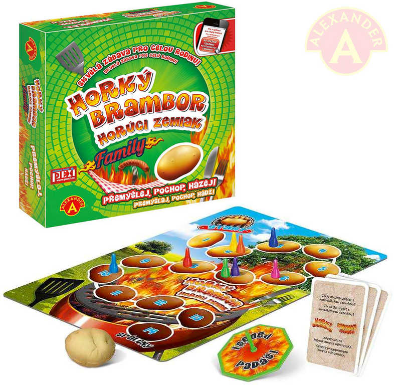 Fotografie Horký brambor FAMILY společenská hra v krabici 25x25x6cm