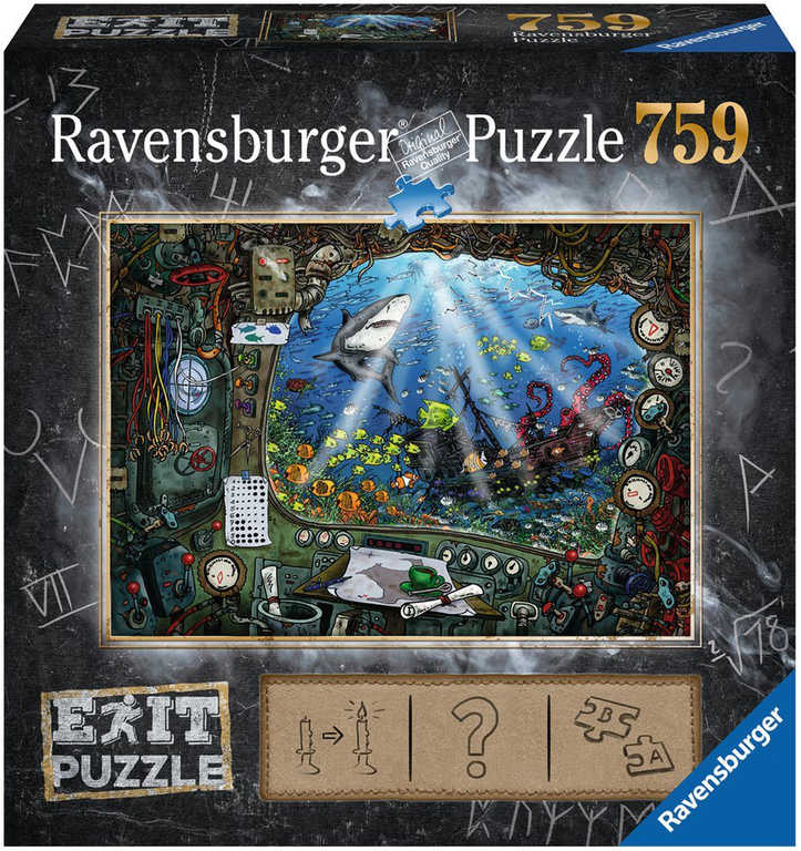 Fotografie RAVENSBURGER - Exit Puzzle: Ponorka 759 dílků Ravensburger