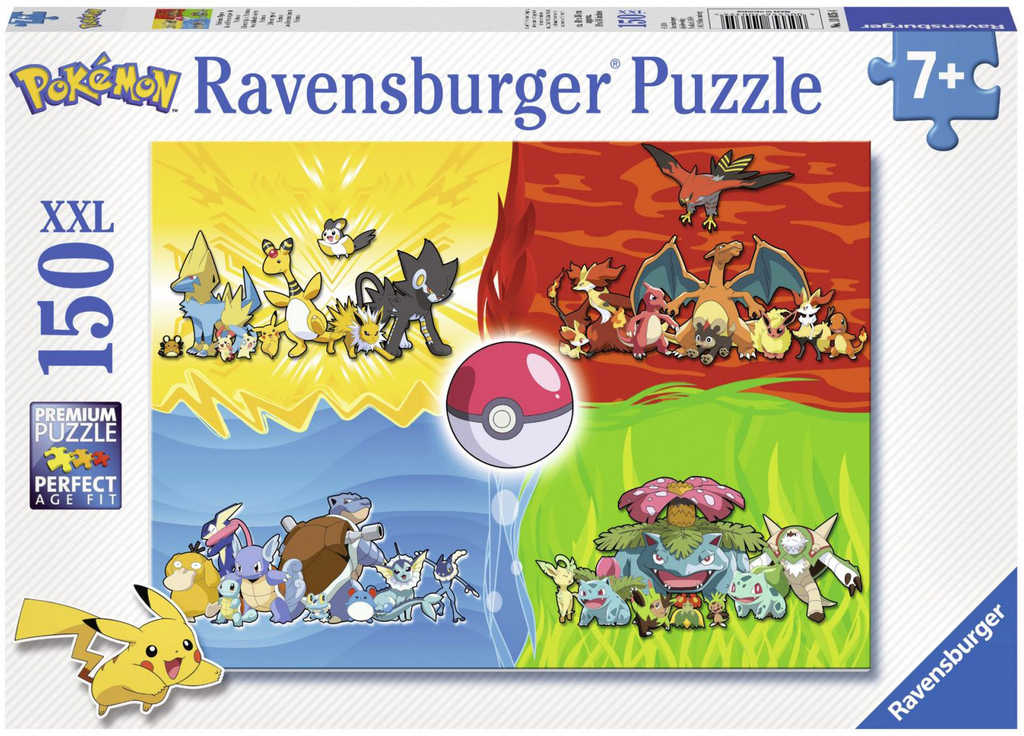 Fotografie RAVENSBURGER - Druhy Pokémonů 150 Dílků Ravensburger