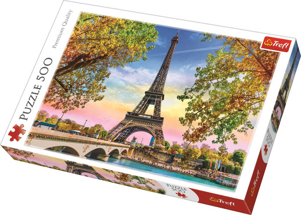 Fotografie Puzzle Romantická Paříž 500 dílků 48x34cm v krabici 40x26,5x4,5cm