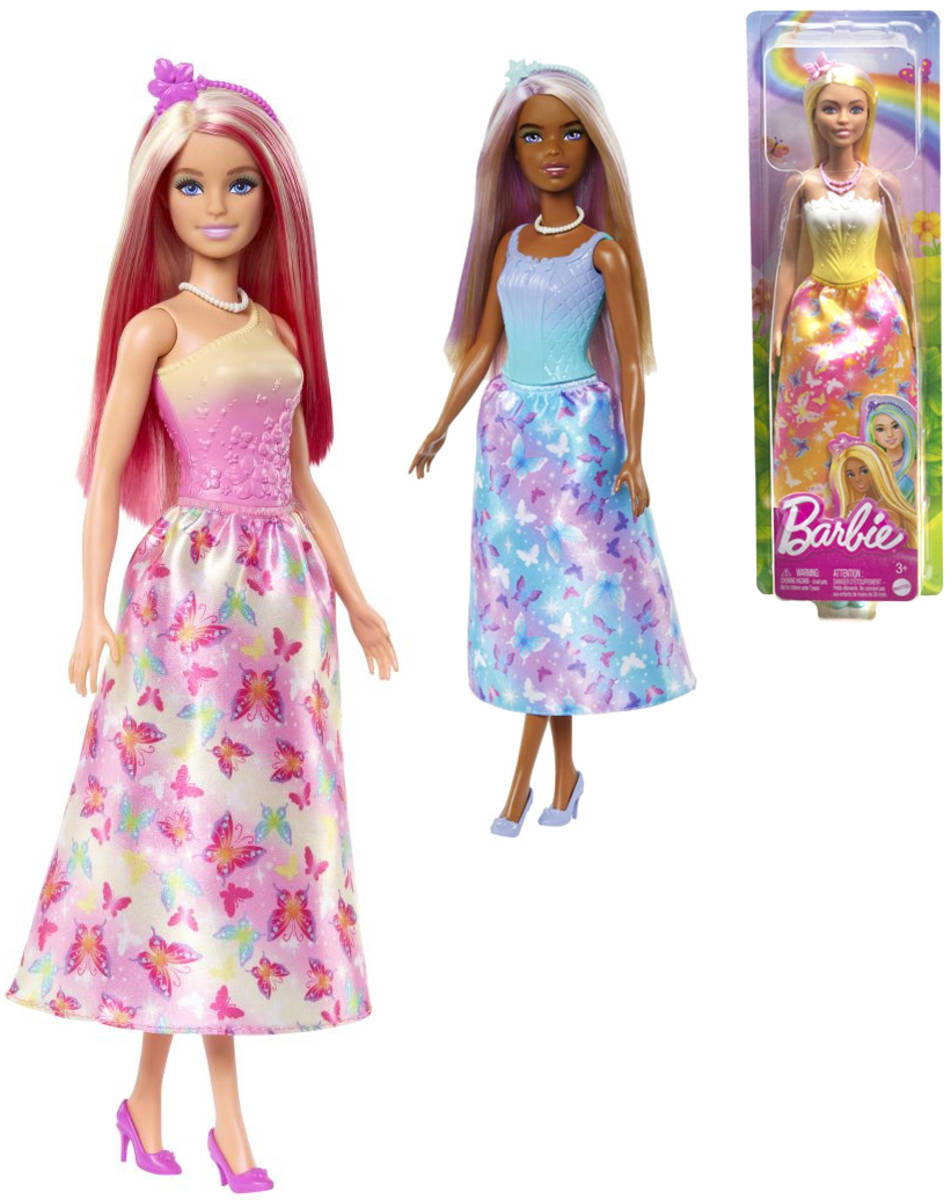 MATTEL BRB Panenka Barbie pohádková princezna 4 druhy