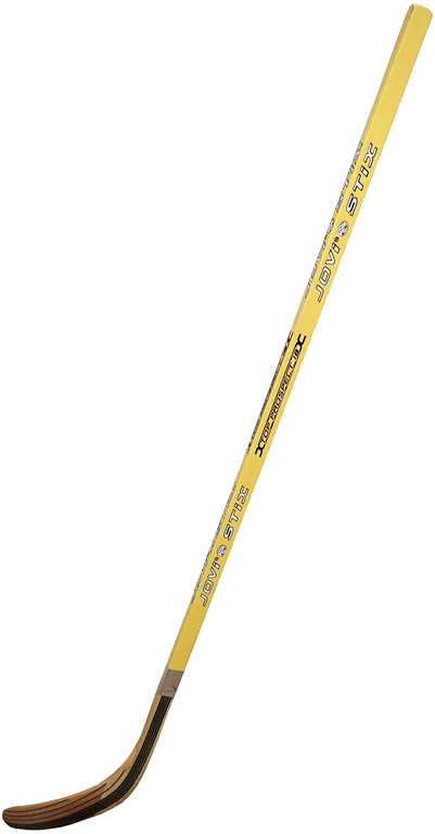 ACRA Hokejka Jovi Stix 125cm s laminovanou čepelí Levá žlutá