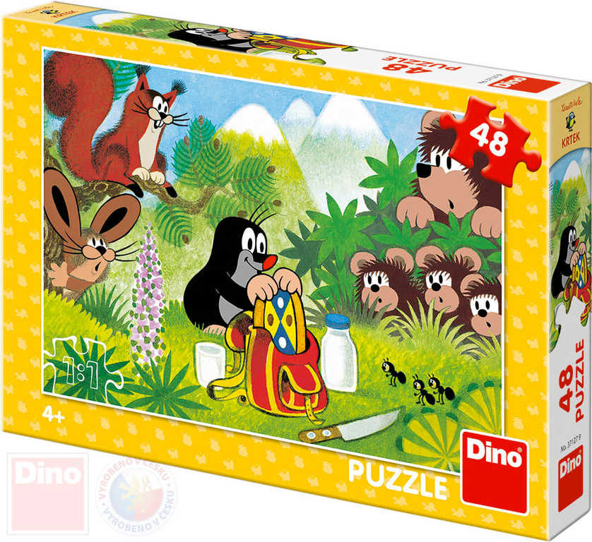 Fotografie Puzzle Krtek a svačina 48 dílků 26x18cm v krabici 27x19x4cm