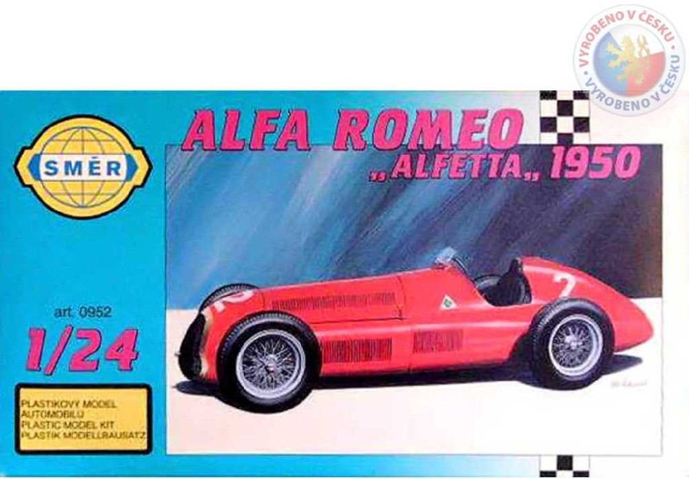 Fotografie Model Alfa Romeo Alfetta 1950 17,2x6,5cm v krabici 25x14,5x4,5cm