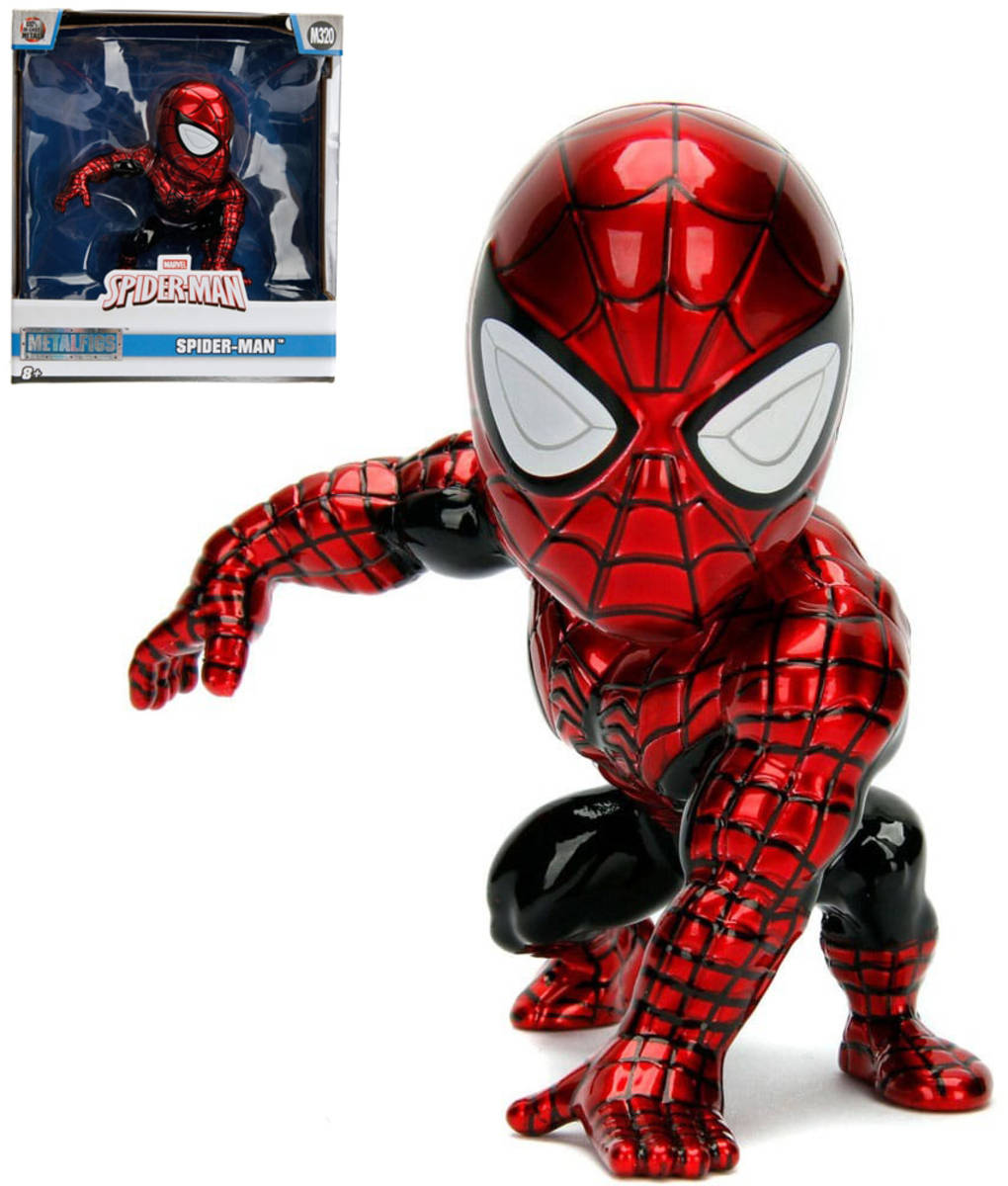 Fotografie JADA Spiderman akční kovová figurka 10cm v krabici