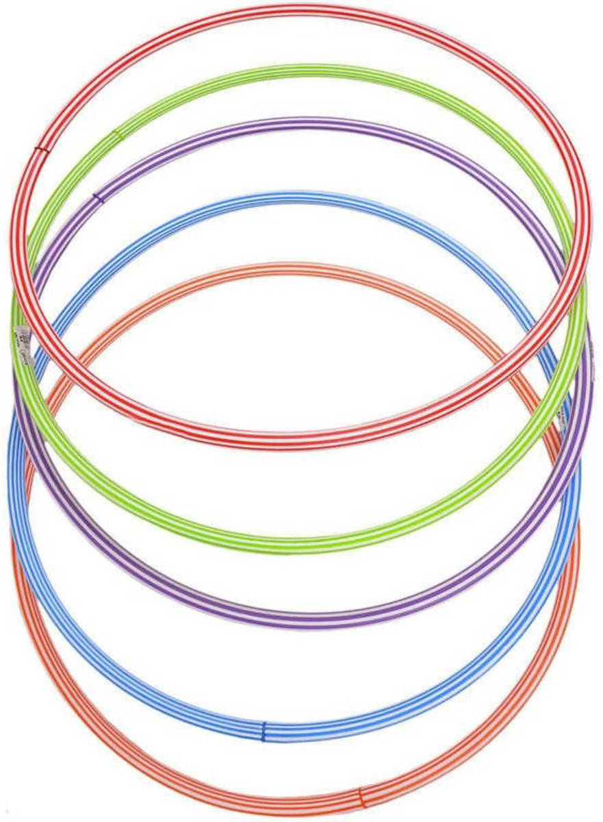 PL HULA HOP Obruč gymnastická hula hoop 50cm dětský fitness kruh 6 barvy