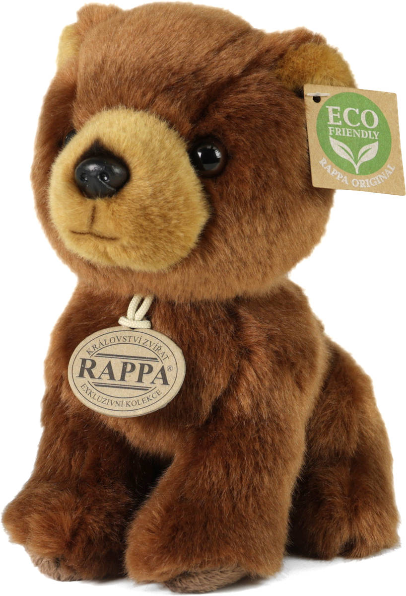 Fotografie PLYŠ Medvěd hnědý 18cm sedící Eco-Friendly *PLYŠOVÉ HRAČKY*