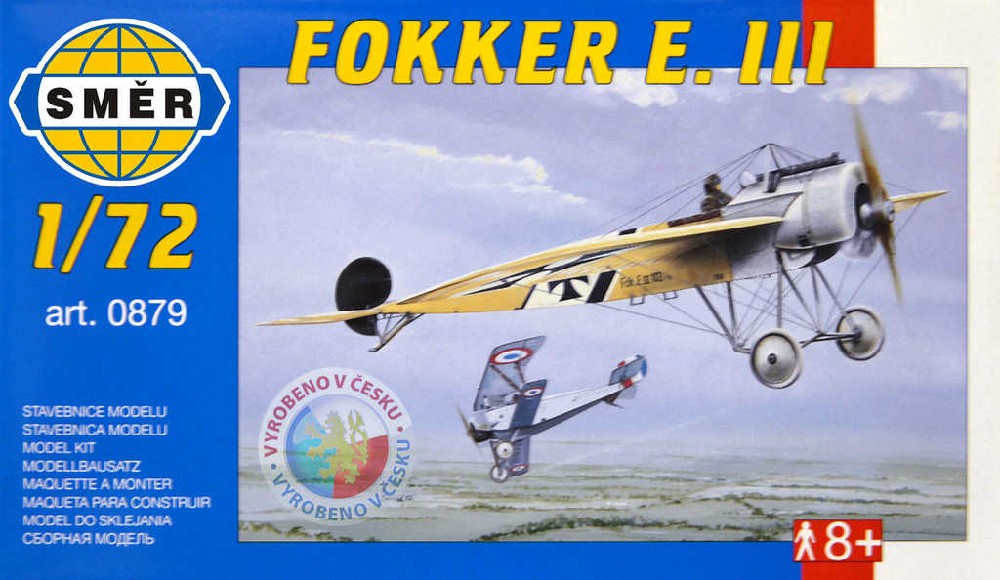Fotografie SMĚR Model letadlo Fokker E.III 1:72 (stavebnice letadla)
