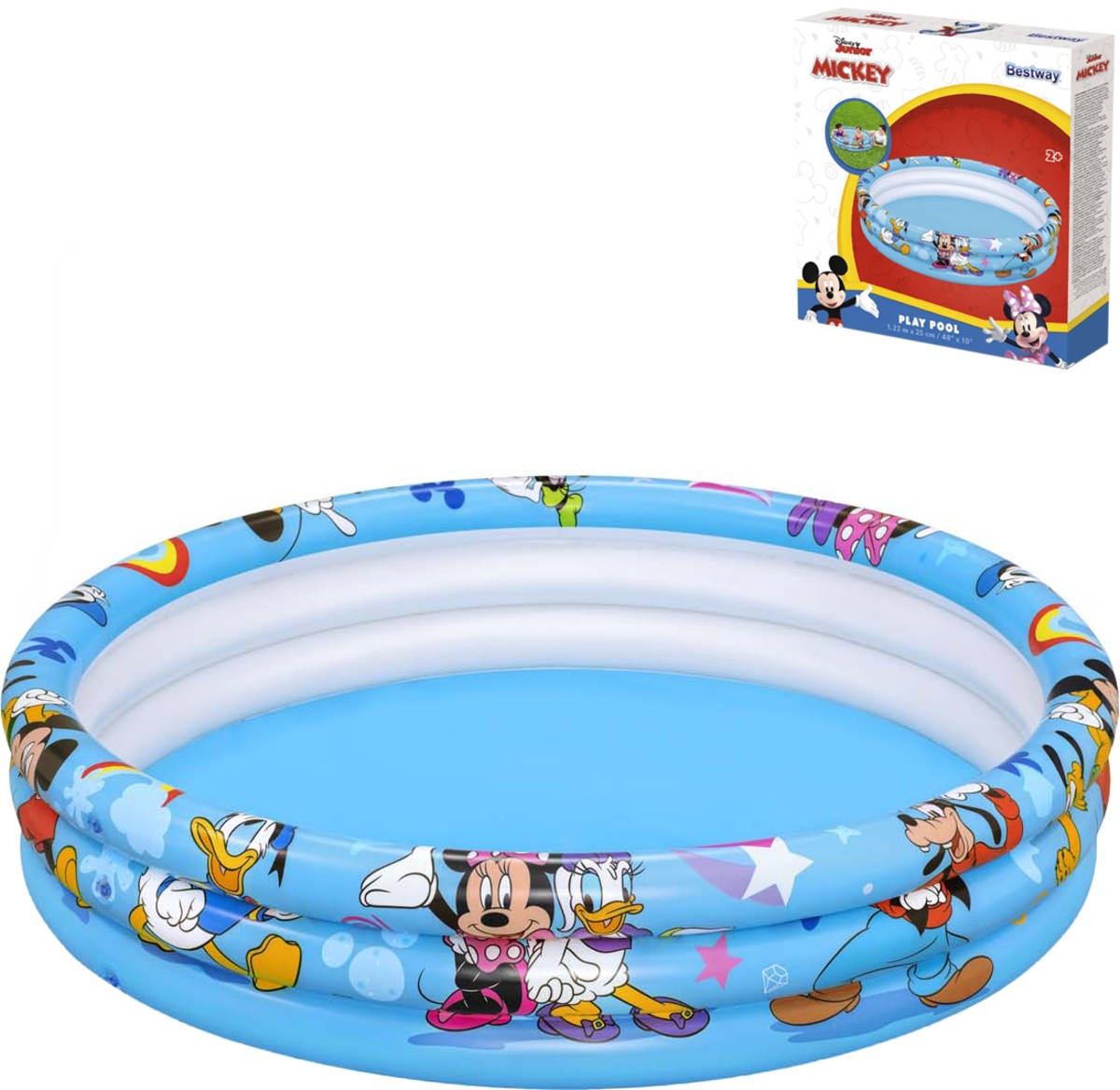 BESTWAY Bazén dětský kruhový nafukovací 122x25cm Mickey a přátelé
