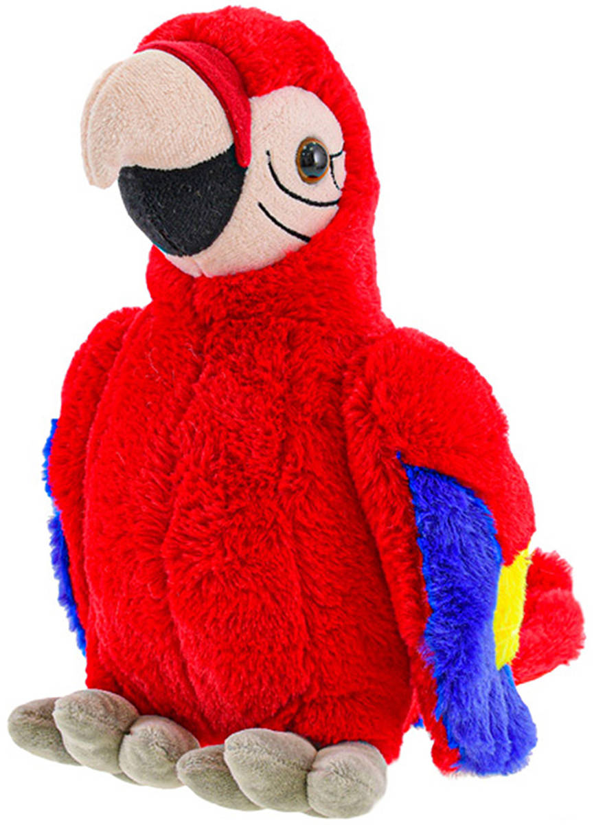 PLYŠ Pták papoušek 27cm červený *PLYŠOVÉ HRAČKY*