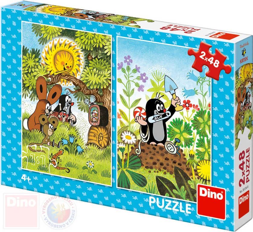 Fotografie Puzzle Krtek 2x48 dílků 18x26cm v krabici 27x19x4cm