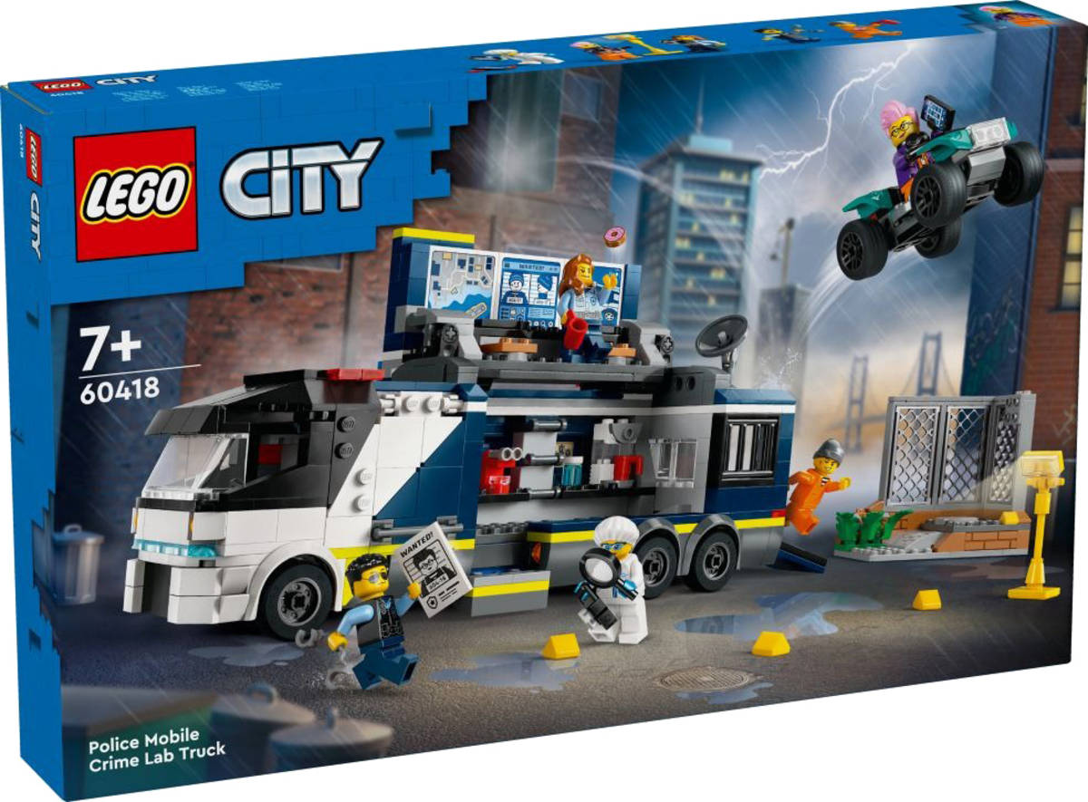 LEGO CITY Mobilní kriminalistická laboratoř policistů 60418 STAVEBNICE