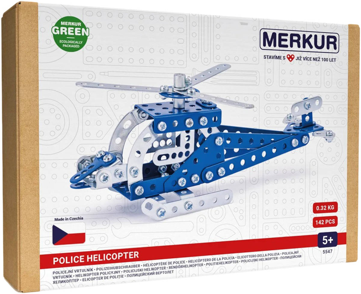 Fotografie Merkur 054 - policejní vrtulník, 142 dílů Merkur