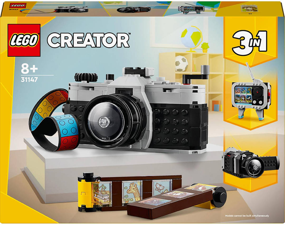 Fotografie LEGO CREATOR Retro fotoaparát 3v1 31147 STAVEBNICE