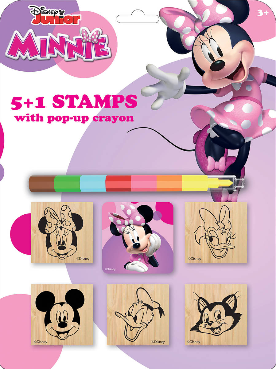 Fotografie IRI MODELS Razítka 5+1 s pop-up voskovou Disney Minnie Mouse
