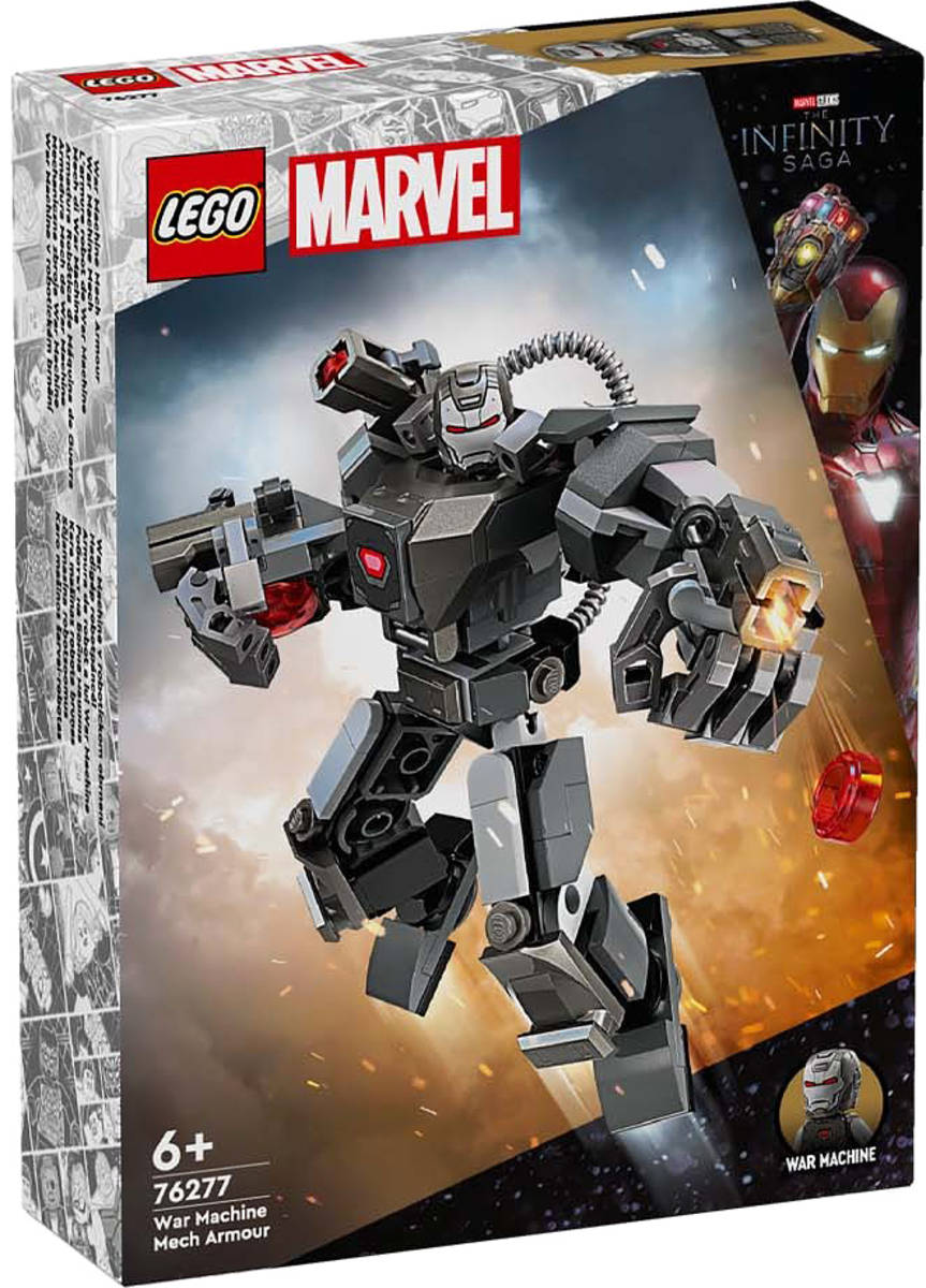 Fotografie LEGO MARVEL War Machine v robotickém brnění 76277 STAVEBNICE
