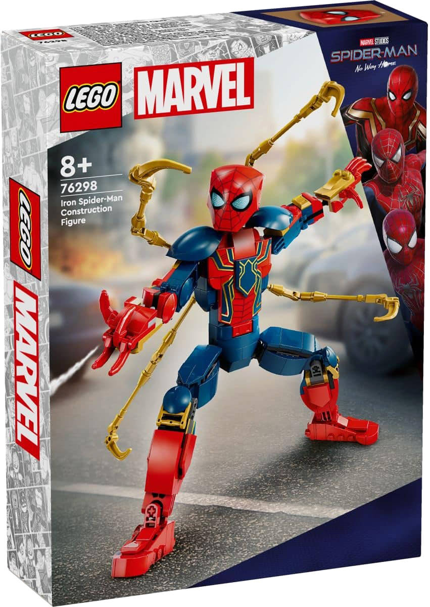 Fotografie LEGO MARVEL Sestavitelná figurka Iron Spiderman 76298 STAVEBNICE