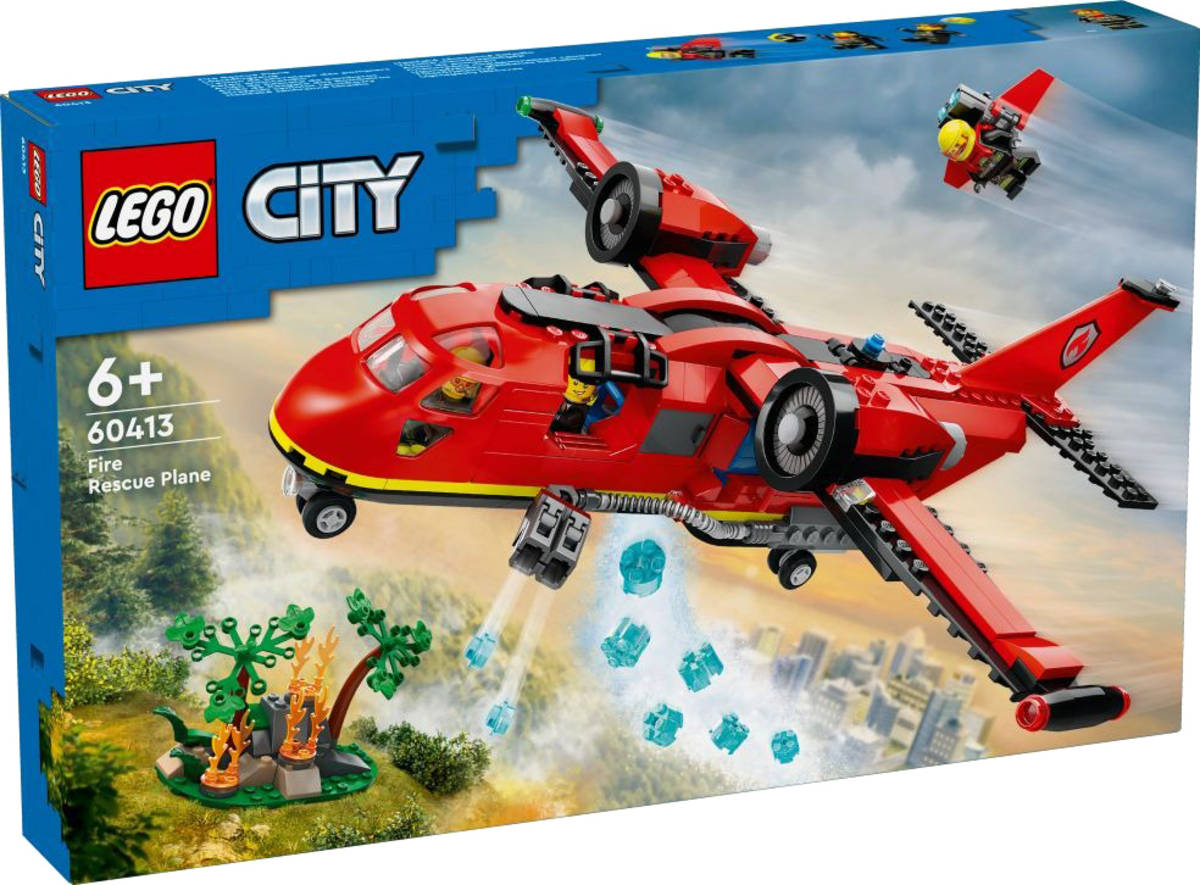Fotografie LEGO CITY Hasičské záchranné letadlo 60413 STAVEBNICE