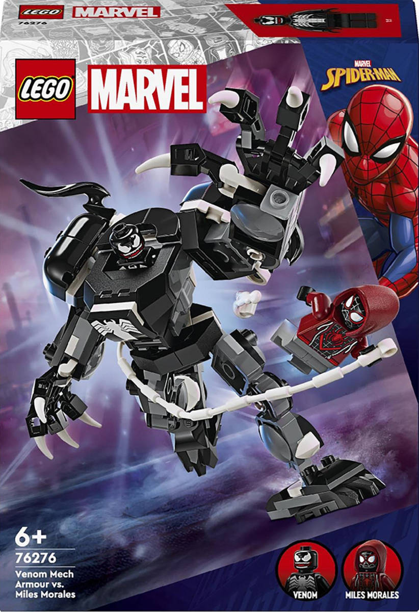 Fotografie LEGO MARVEL Venom v robotickém brnění vs. Miles Morales 76276 STAVEBNICE