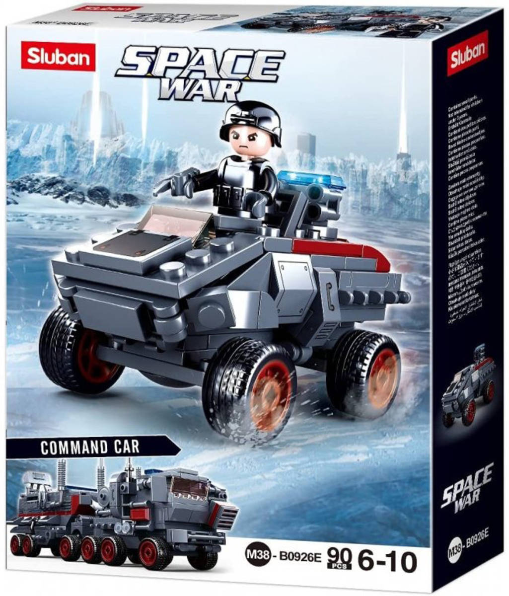 SLUBAN Space War Obrněné podpůrné vozidlo 90 dílků + 1 figurka 6v1 STAVEBNICE