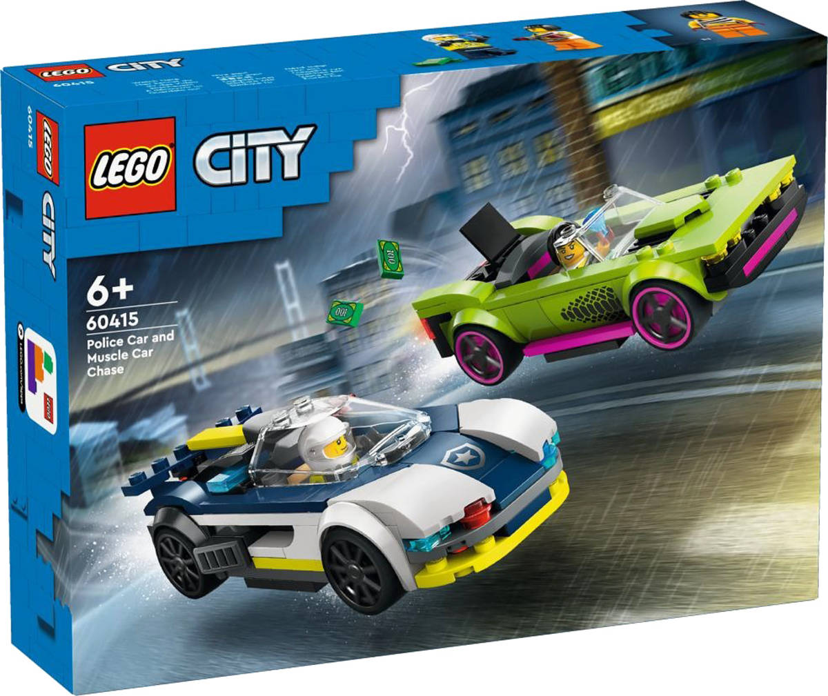 Fotografie LEGO CITY Honička policejního auta a sporťáku 60415 STAVEBNICE