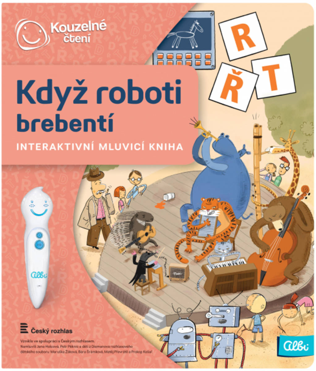 Fotografie ALBI Kouzelné čtení Kniha interaktivní Když roboti brebentí