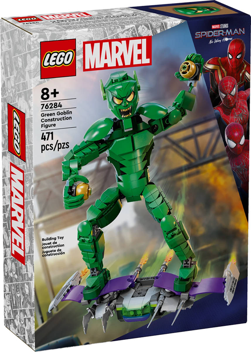 Fotografie LEGO MARVEL Sestavitelná figurka Zelený Goblin 76284 STAVEBNICE