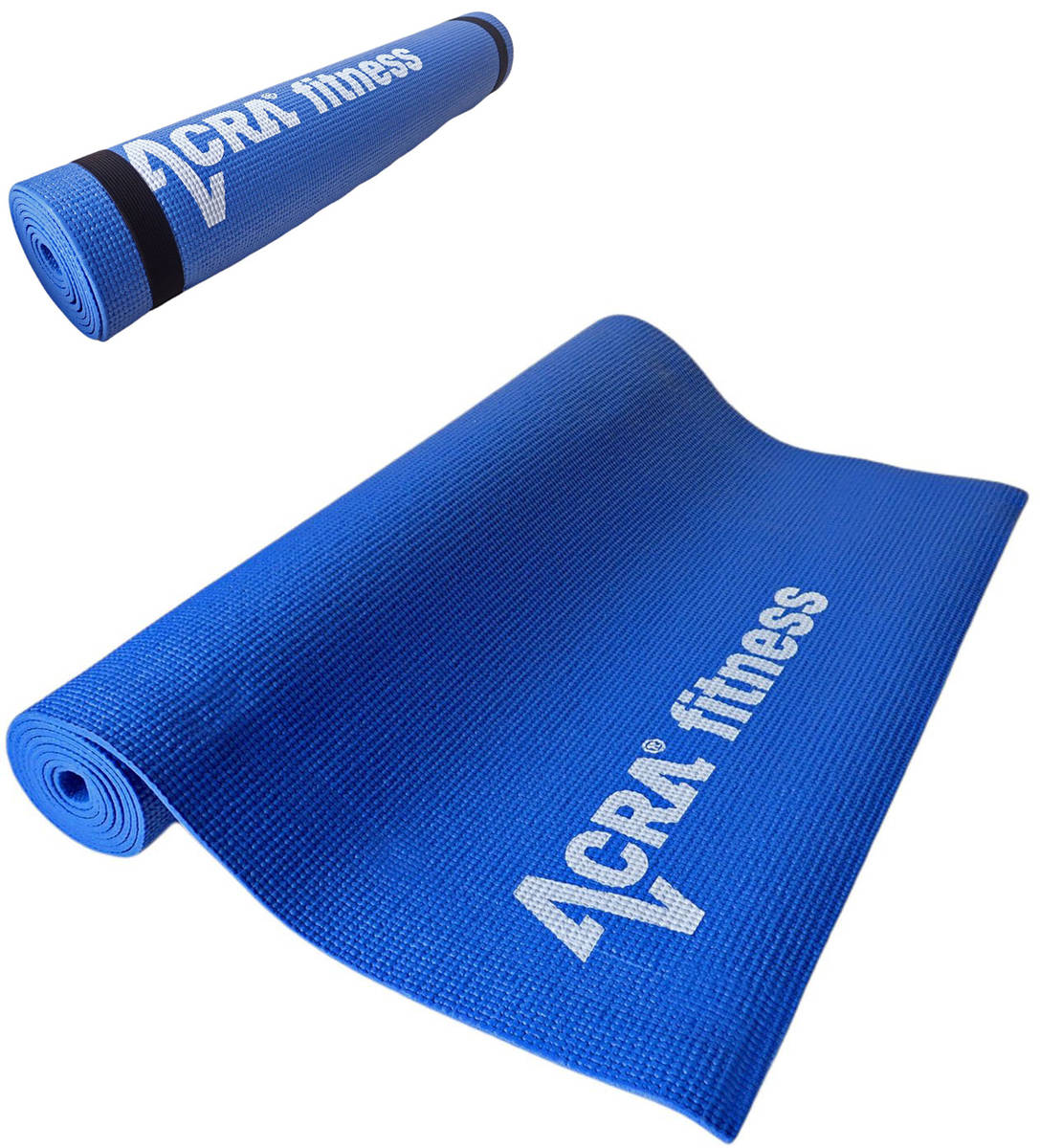 ACRA Fitness podložka Yoga 173x61cm modrá na cvičení