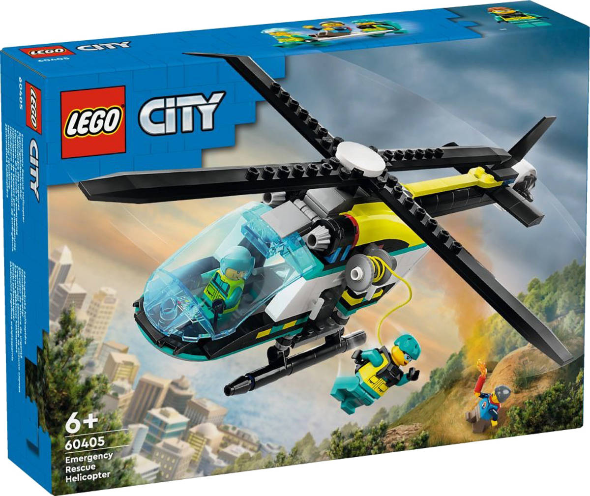Fotografie LEGO CITY Záchranářská helikoptéra 60405 STAVEBNICE