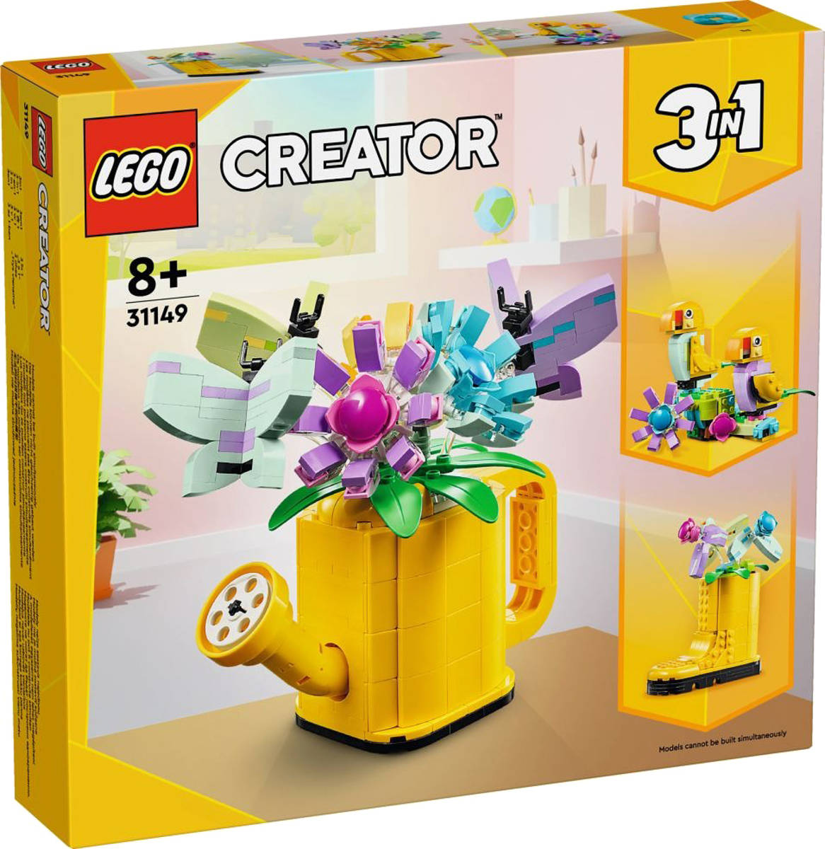 Fotografie LEGO CREATOR Květiny v konvičce 3v1 31149 STAVEBNICE