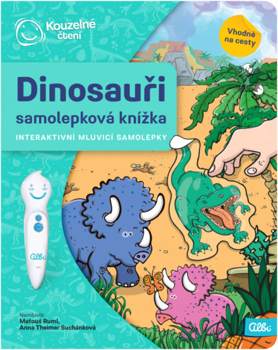 Fotografie ALBI Kouzelné čtení Samolepková knížka interaktivní Dinosauři
