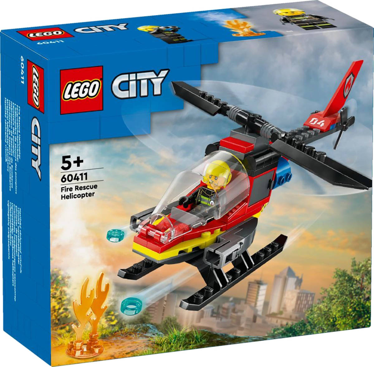 Fotografie LEGO CITY Hasičský záchranný vrtulník 60411 STAVEBNICE