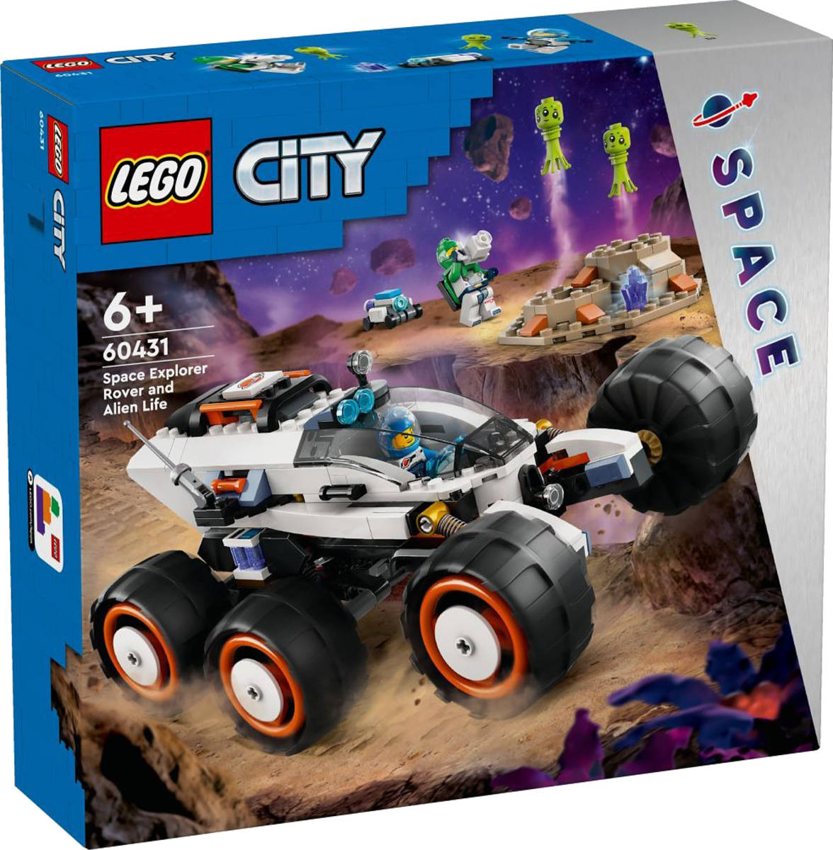 Fotografie LEGO CITY Průzkumné vesmírné vozidlo a mimozemský život 60431 STAVEBNICE