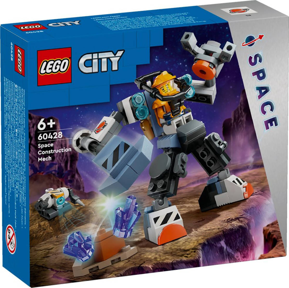 Fotografie LEGO CITY Vesmírný konstrukční robot 60428 STAVEBNICE