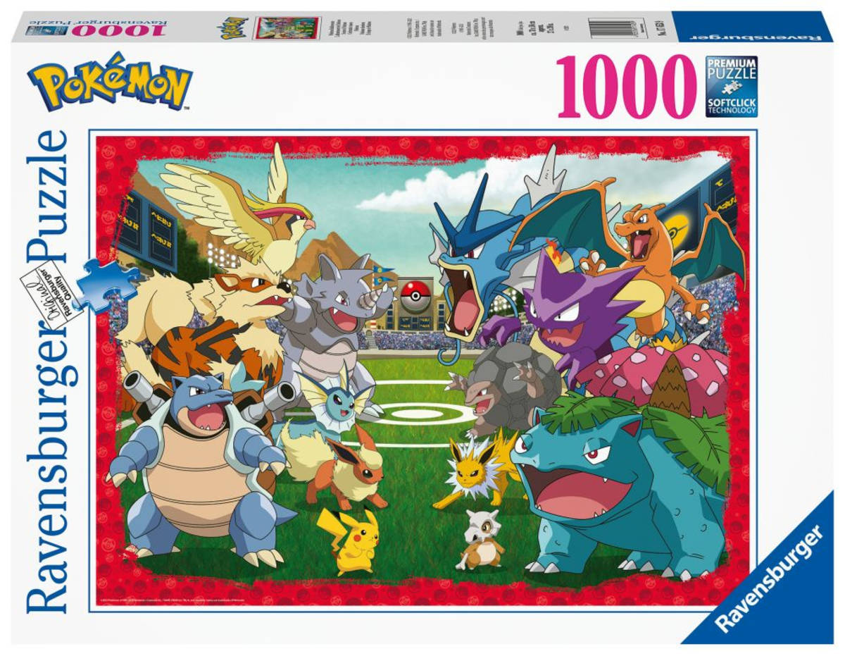 Fotografie RAVENSBURGER Puzzle Pokémon Poměr síly 1000 dílků 70x50cm skládačka