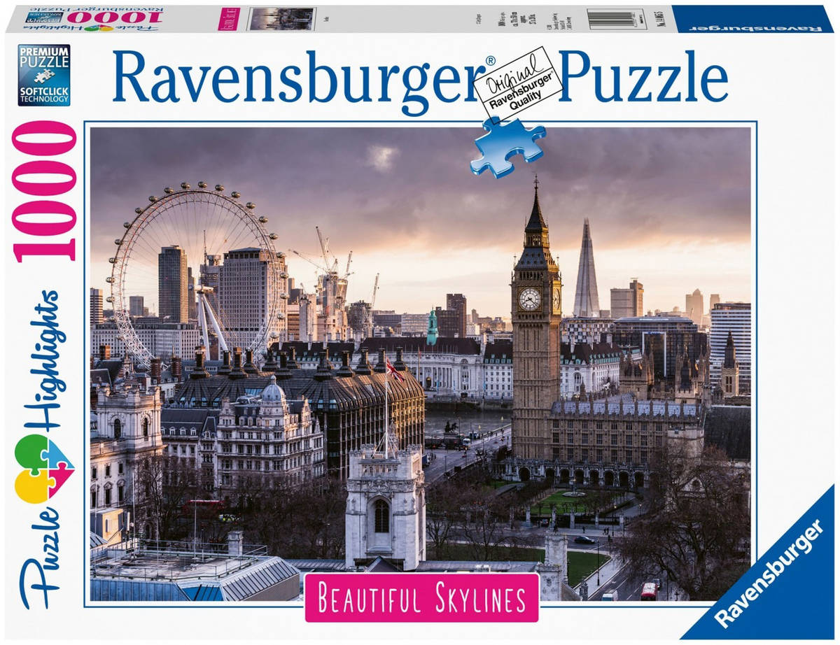 Fotografie RAVENSBURGER Puzzle Londýn 1000 dílků 70x50cm skládačka