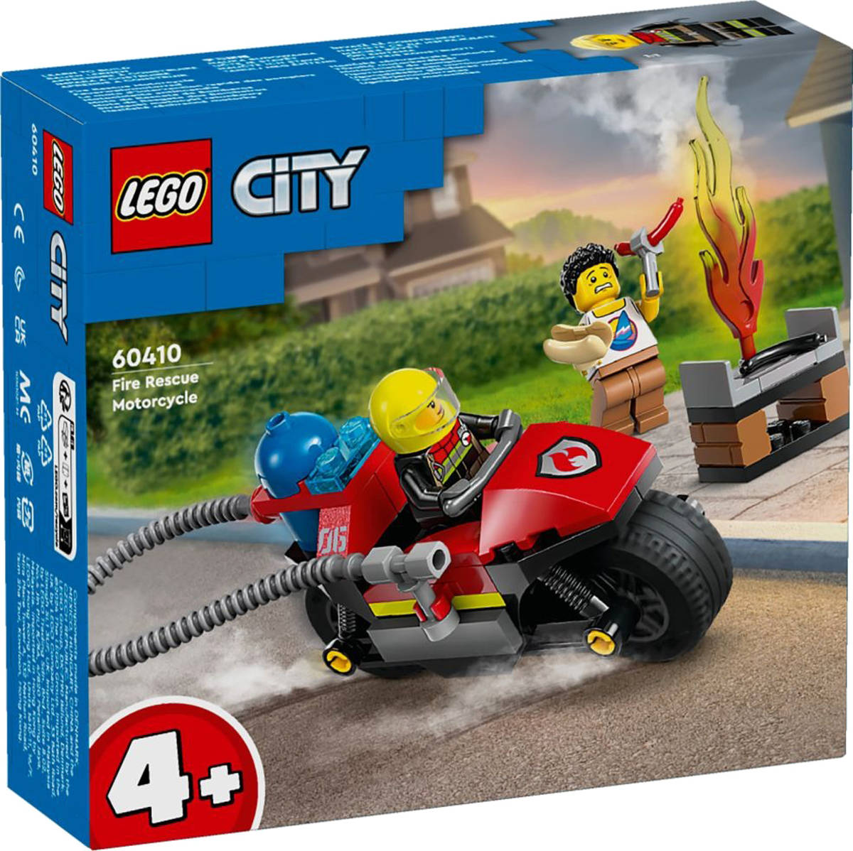 Fotografie LEGO CITY Hasičská záchranná motorka 60410 STAVEBNICE